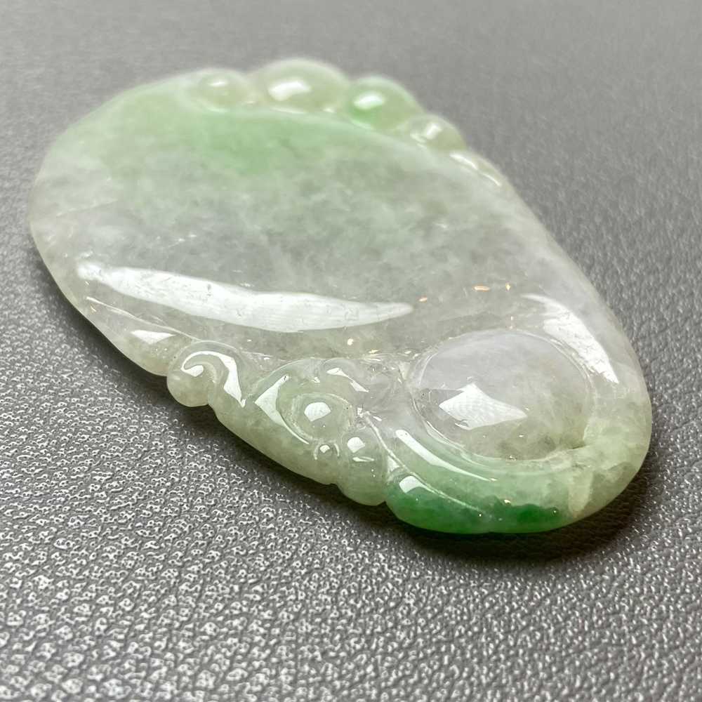 Antique Chinese Natural Icy Apple Green Jadeite J… - image 6