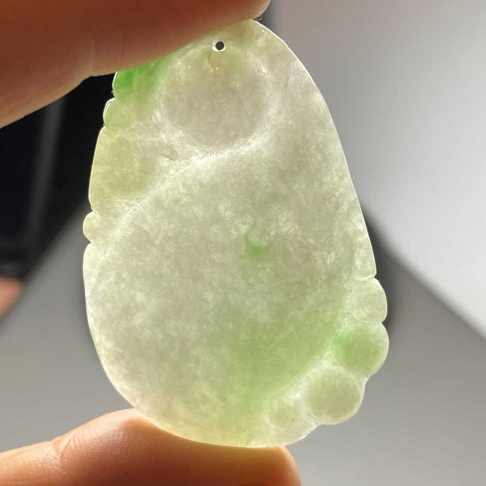 Antique Chinese Natural Icy Apple Green Jadeite J… - image 7