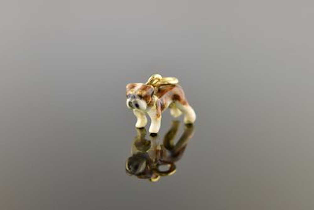 Enamel Dog Charm - image 1