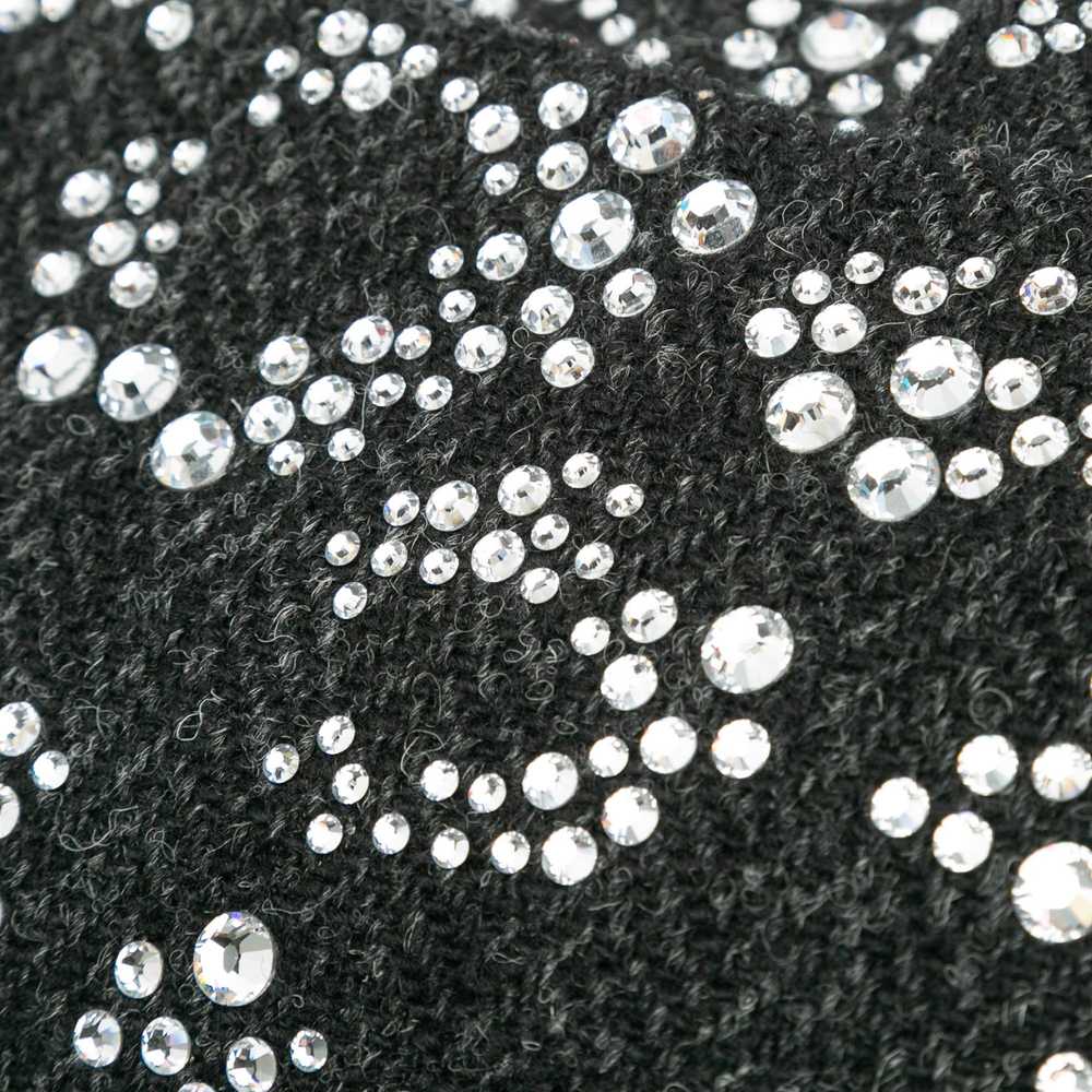 Black Chanel Medium Strass Embellished Tweed Sing… - image 7