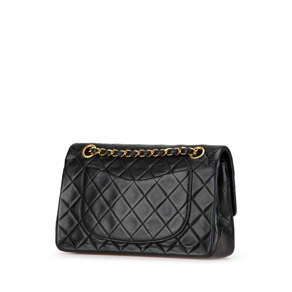 Black Chanel Small Classic Lambskin Double Flap S… - image 2