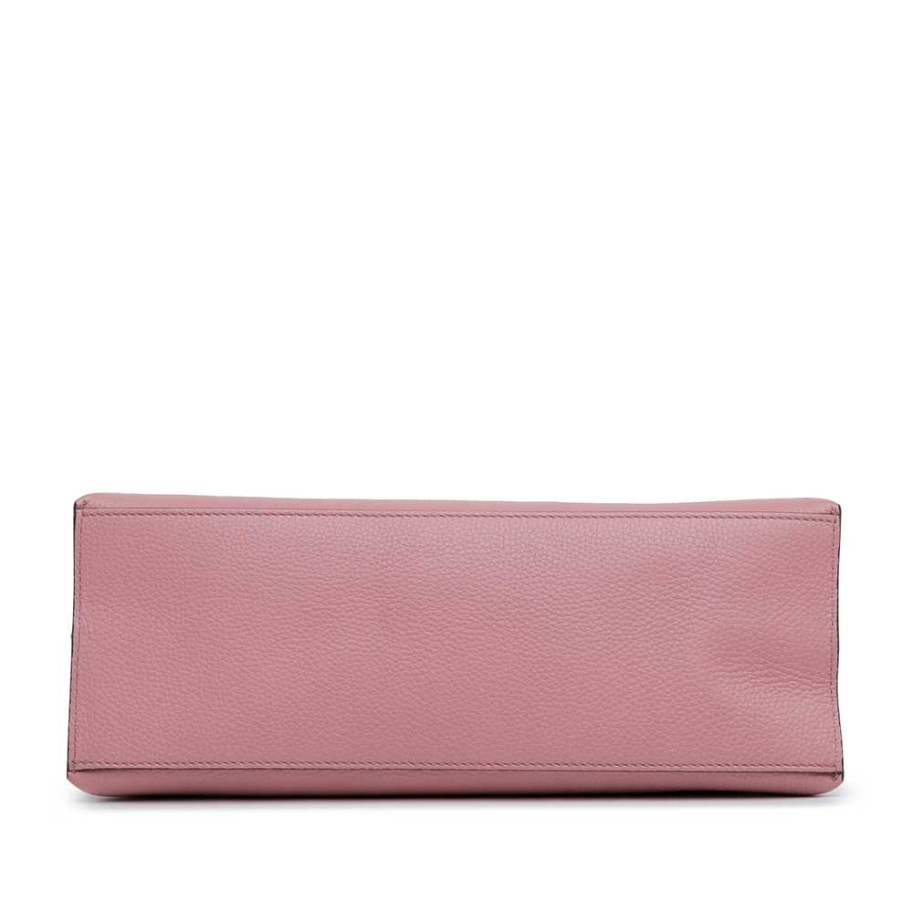 Pink Gucci Medium Leather Bamboo Daily Satchel - image 3