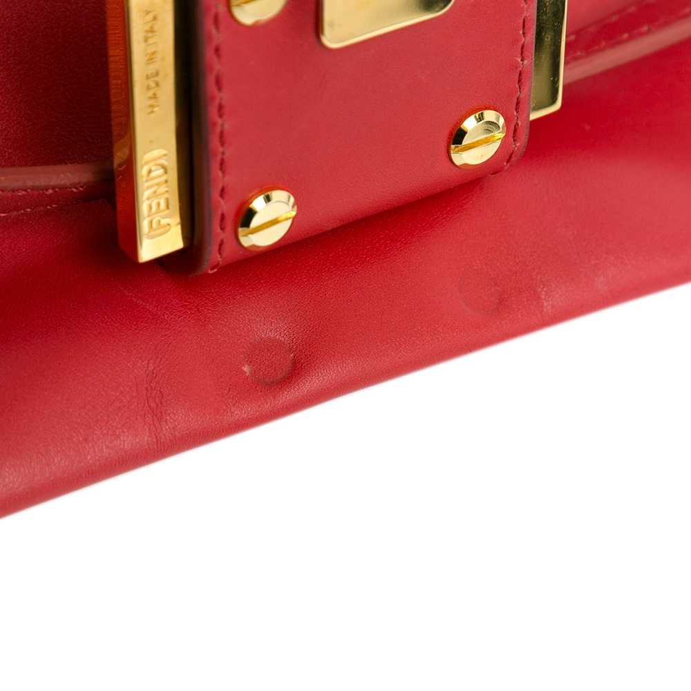 Red Fendi Mini Calfskin Chain Mamma Forever Shoul… - image 7