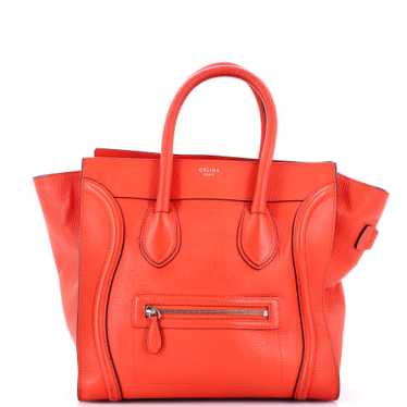 CELINE Luggage Bag Grainy Leather Mini