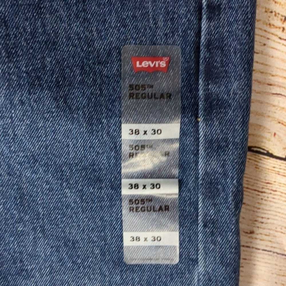 Levi's Levi's 505 regular straight leg jeans size… - image 2