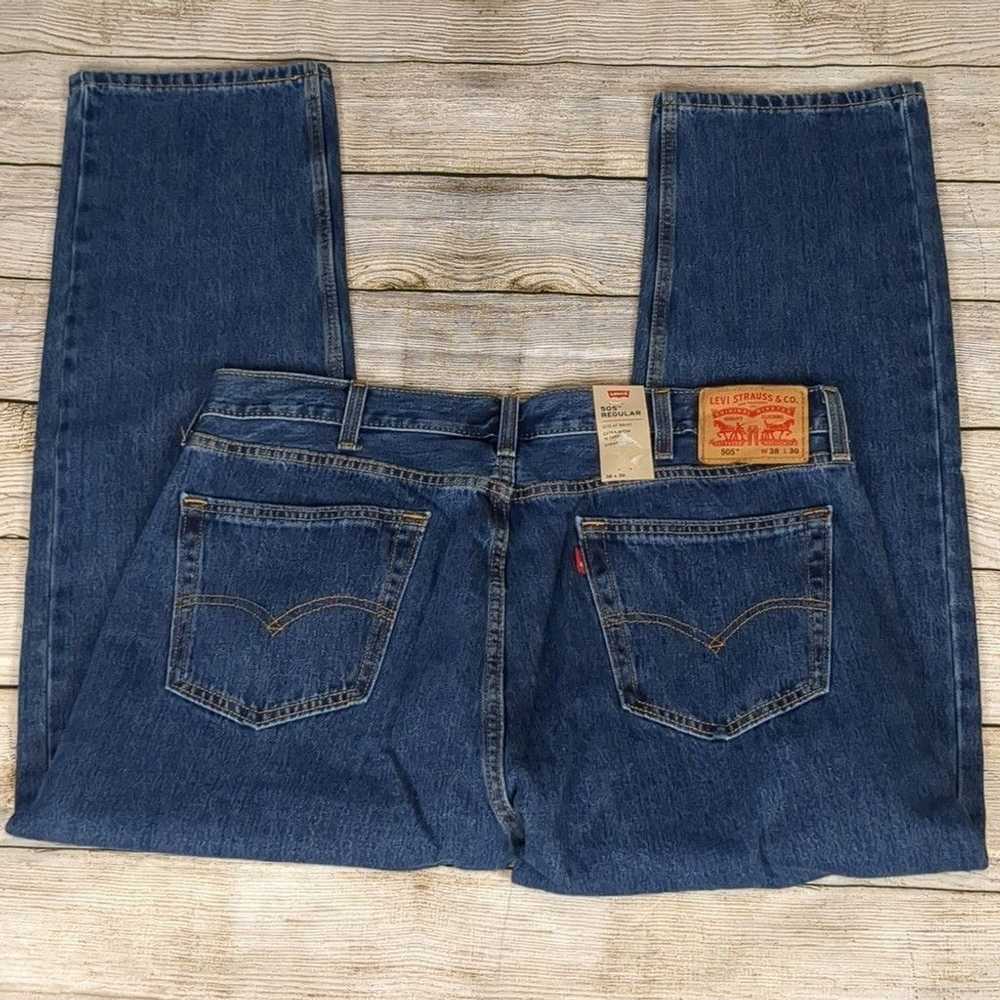 Levi's Levi's 505 regular straight leg jeans size… - image 5