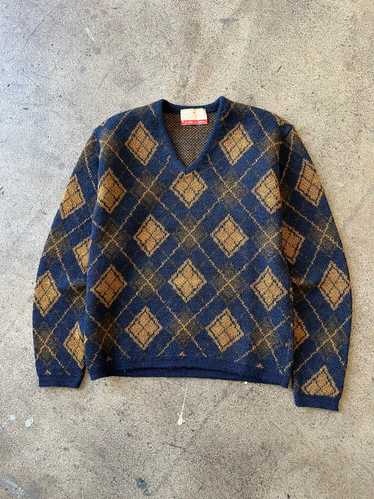 1960s Jantzen Argyle Mohair Sweater