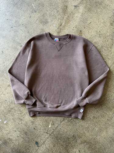 1990s Russell Athletic Faded Brown Crewneck