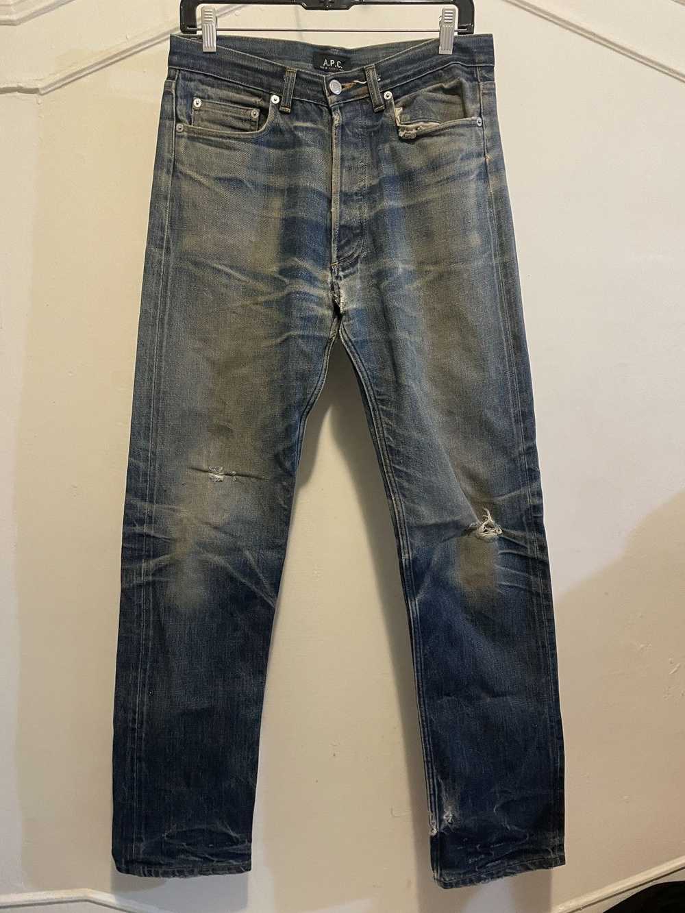 A.P.C. × Distressed Denim × Jean Vintage Selvedge… - image 1