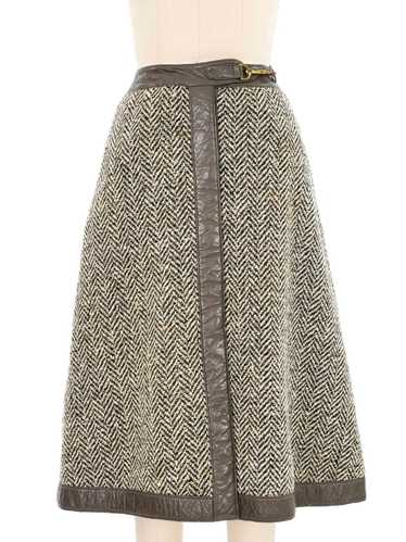 1960s Bonnie Cashin Herringbone Tweed Skirt