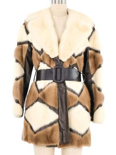 1960s Patchwork Fur Leather Jacket