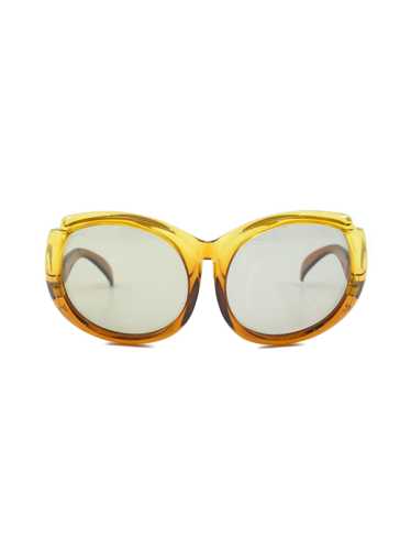 1990s Christian Dior Two Tone Oversized Sunglasses