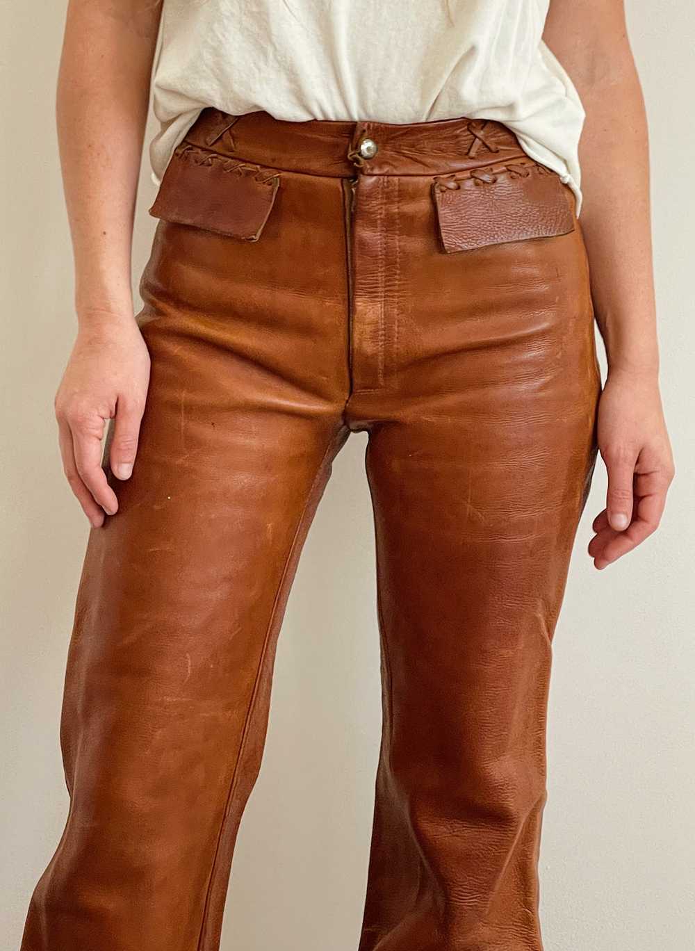 Handmade Cowhide Pants - image 3