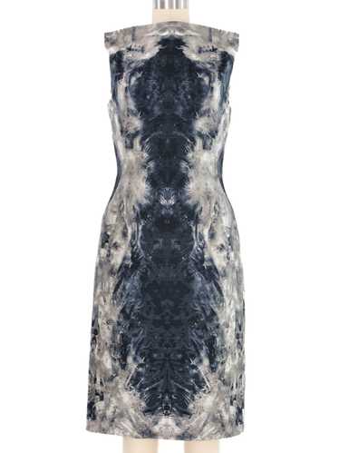 2010 Alexander McQueen Printed Silk Dress