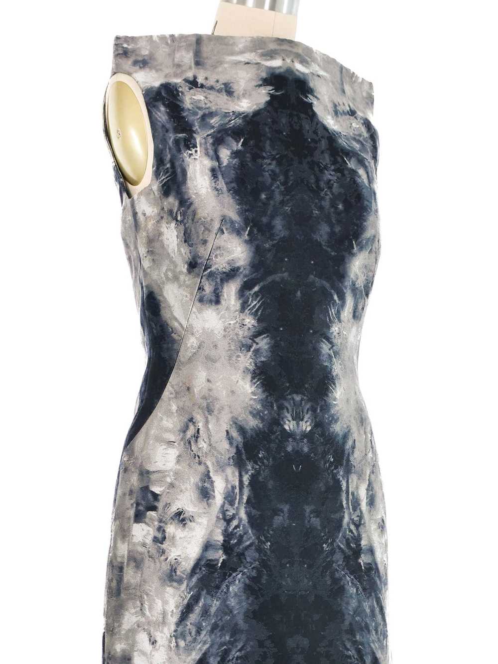 2010 Alexander McQueen Printed Silk Dress - image 2