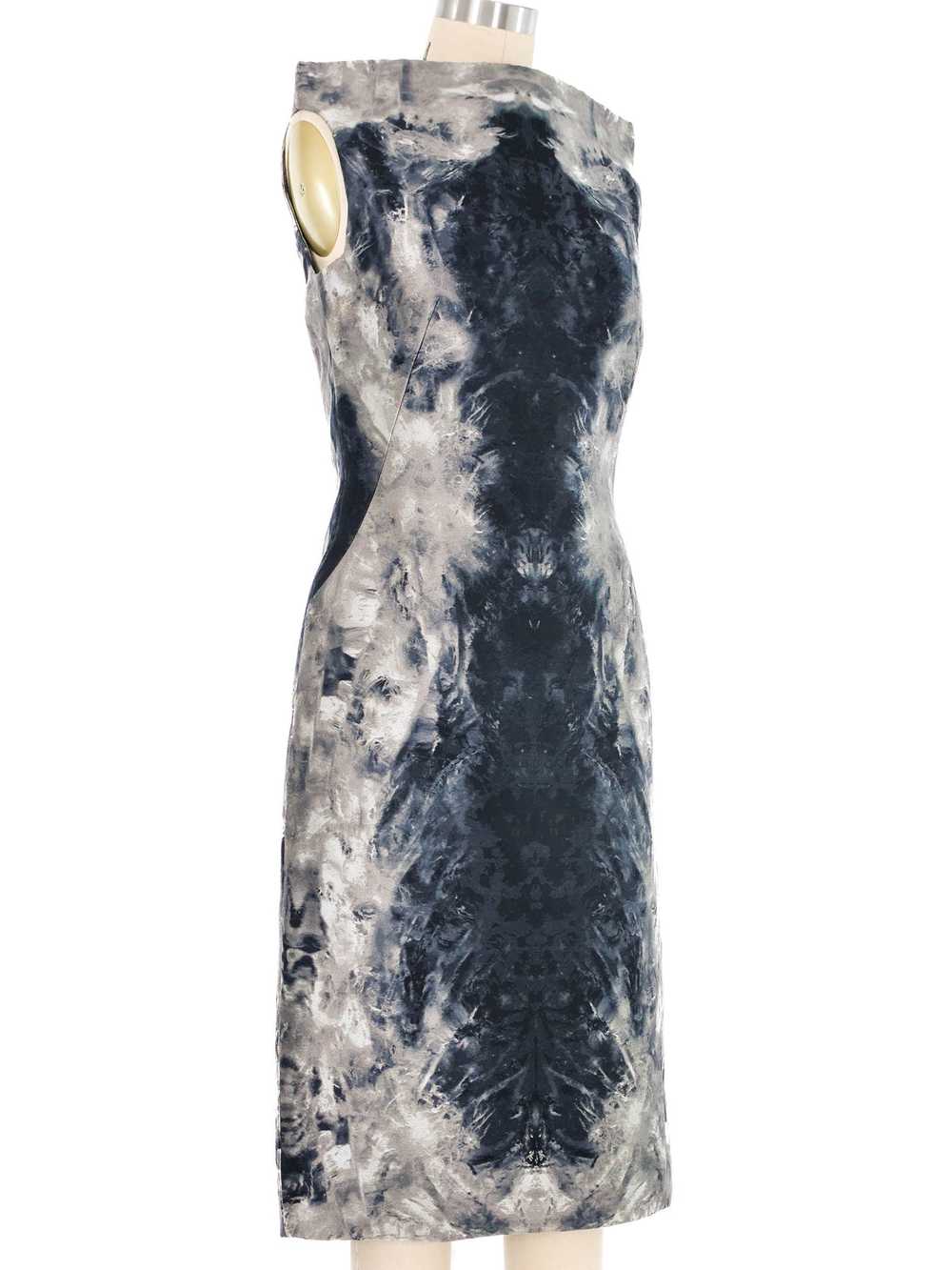 2010 Alexander McQueen Printed Silk Dress - image 3