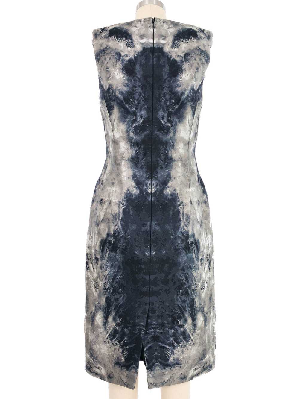 2010 Alexander McQueen Printed Silk Dress - image 4