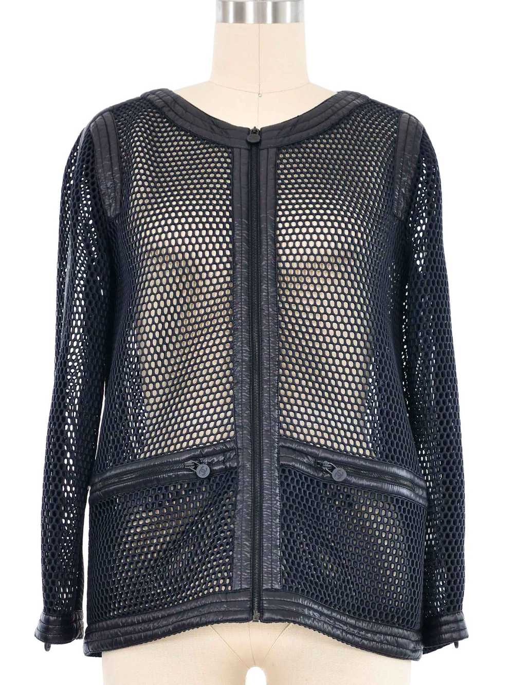 2014 Chanel Mesh Zip Jacket - image 1