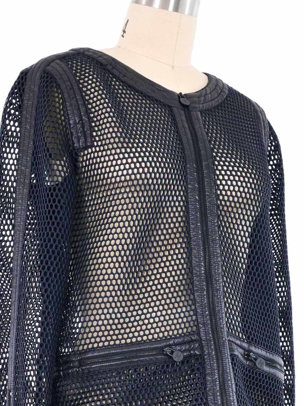 2014 Chanel Mesh Zip Jacket - image 2