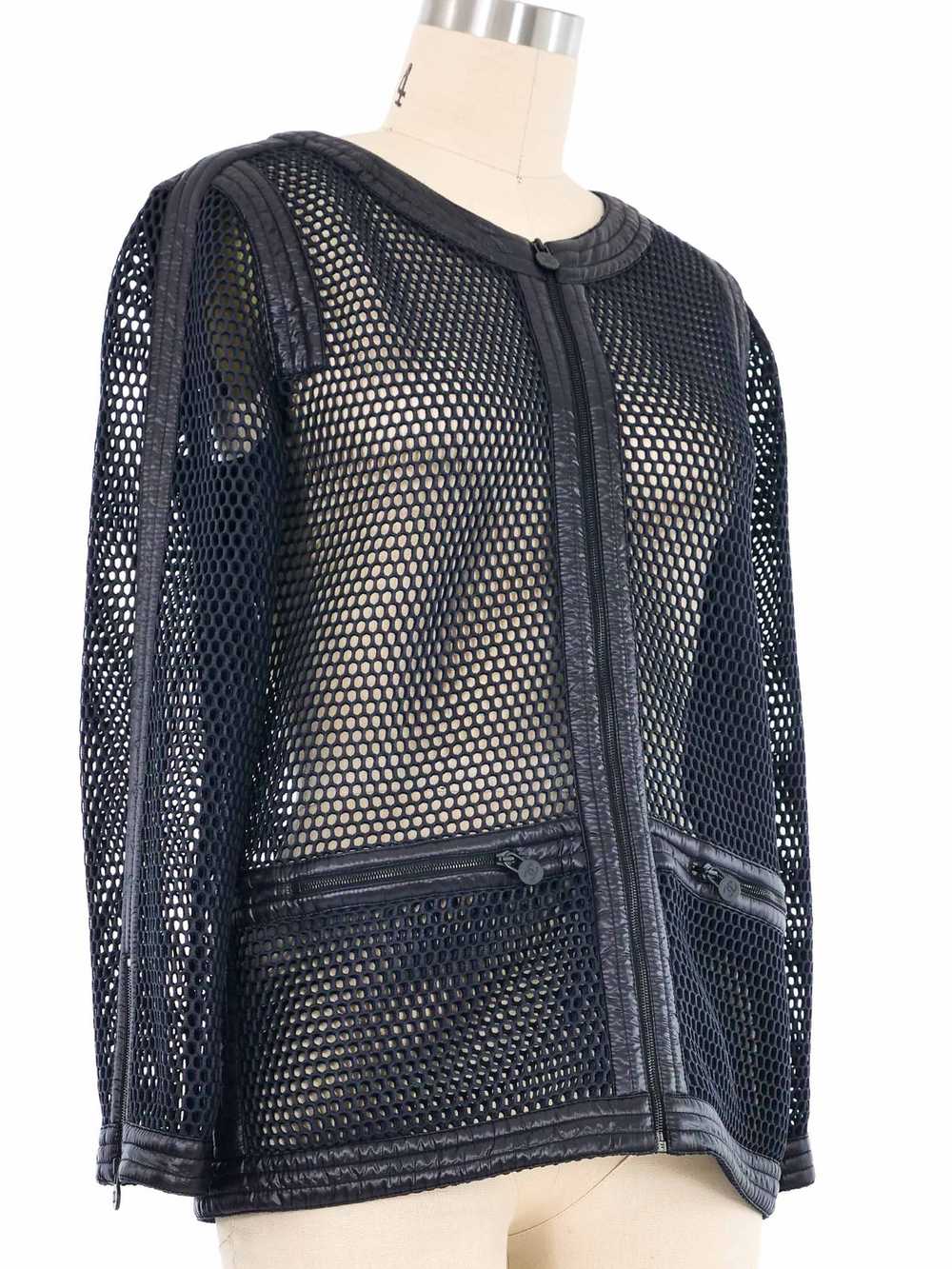 2014 Chanel Mesh Zip Jacket - image 3