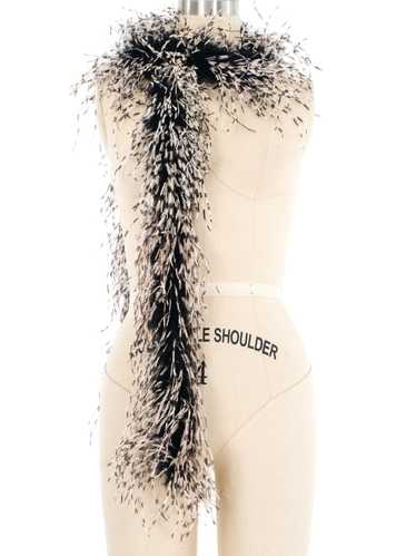 Black And White Ostrich Feather Boa