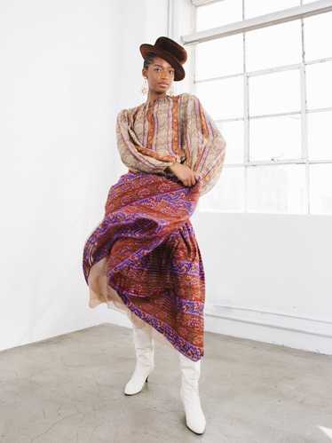 Oscar de la Renta Silk Peasant Ensemble