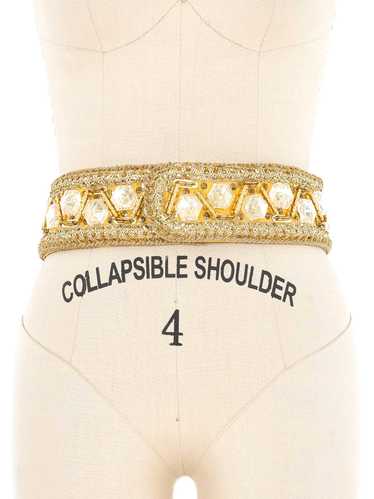 Malcolm Starr Goldtone Embellished Belt