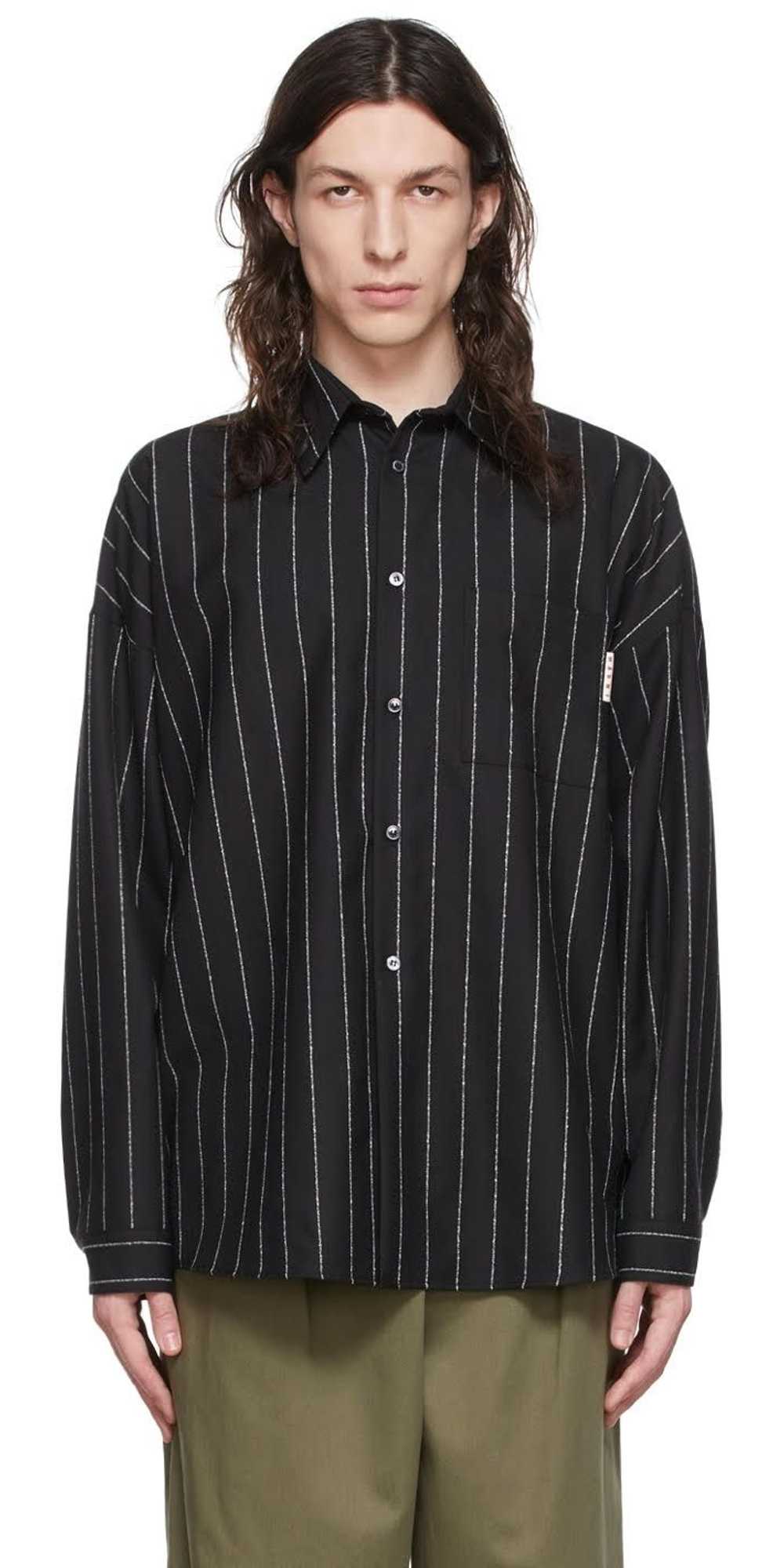 Marni Marni Black Virgin Wool Shirt - image 7