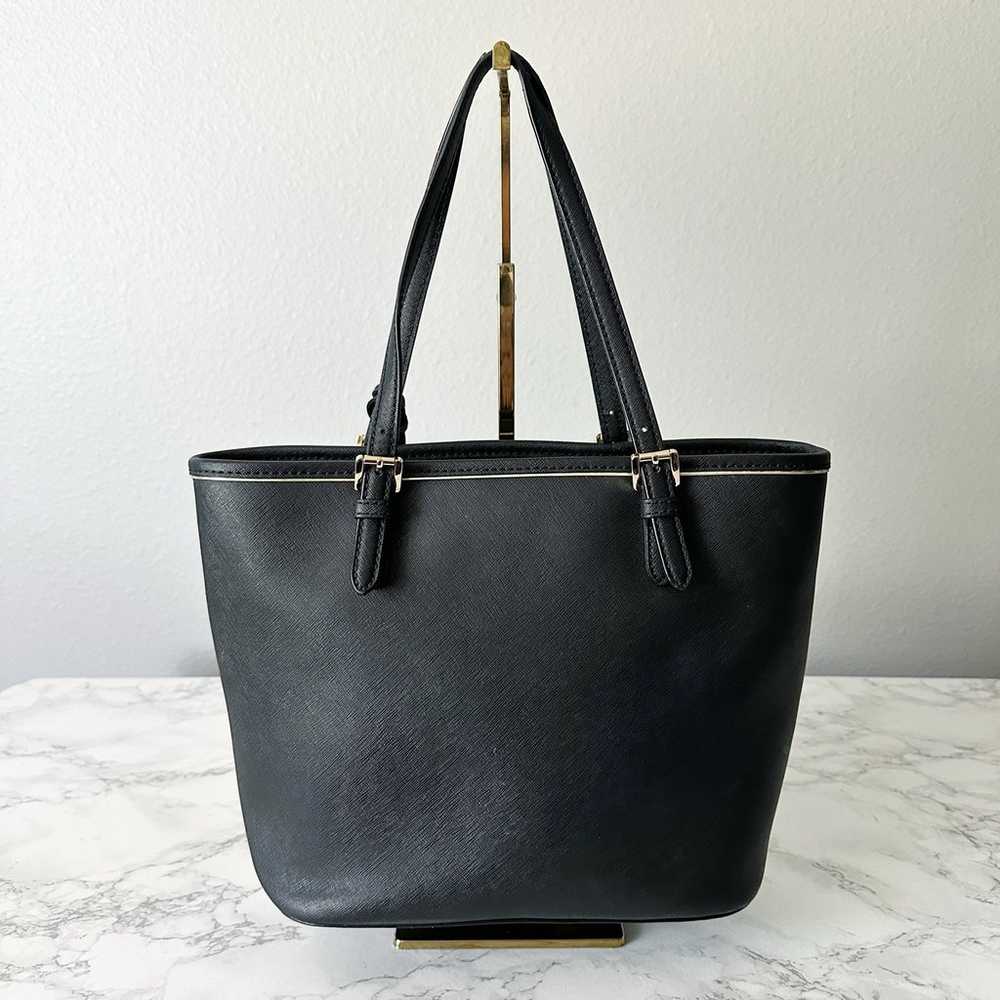 Michael Kors Frame Front Envelope Black Saffiano … - image 3