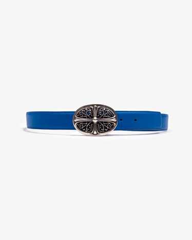 Chrome Hearts CHROME HEARTS BLUE OVAL CROSS BUCKL… - image 1