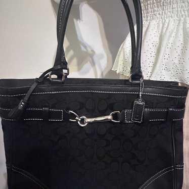 Coach Hampton signature business carryall tote - image 1