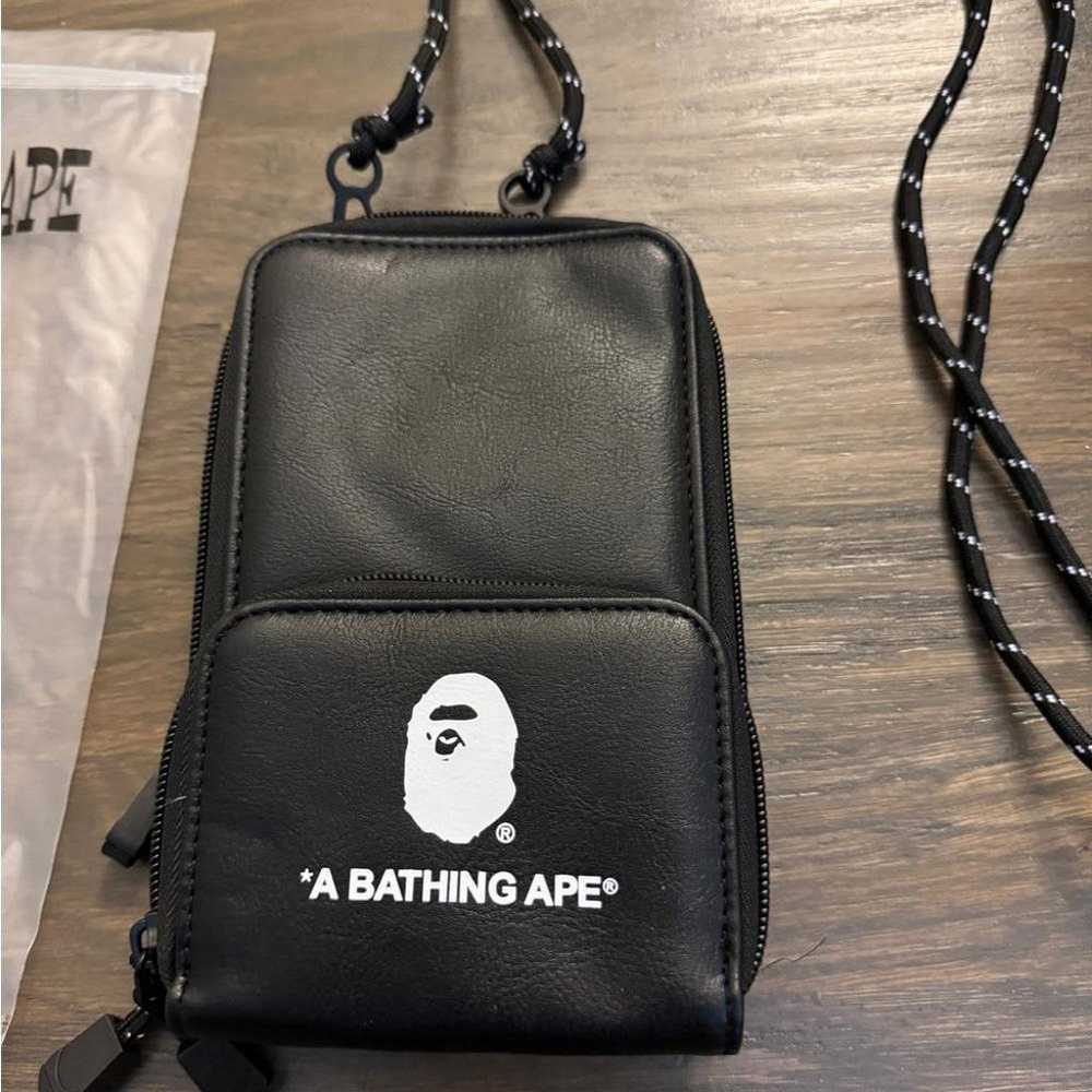 Bape crossbody bag small size black color - image 2