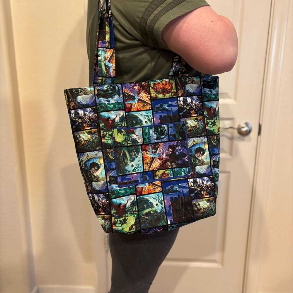 Handmade Quilted Harry Potter Themed Tote - image 2