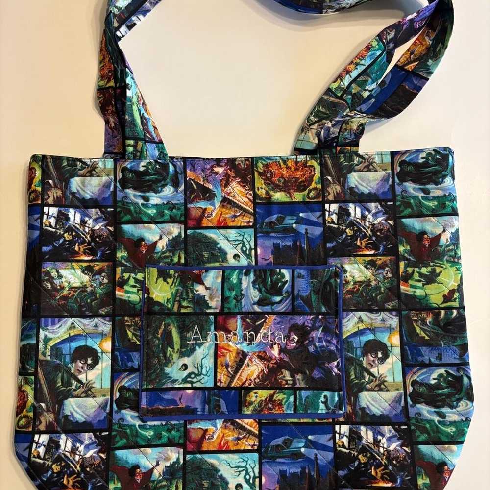 Handmade Quilted Harry Potter Themed Tote - image 3