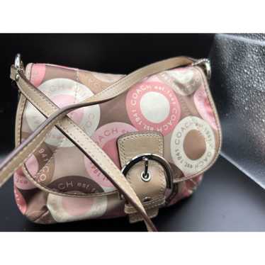 Coach Soho Pink Signature Snaphead Crossbody