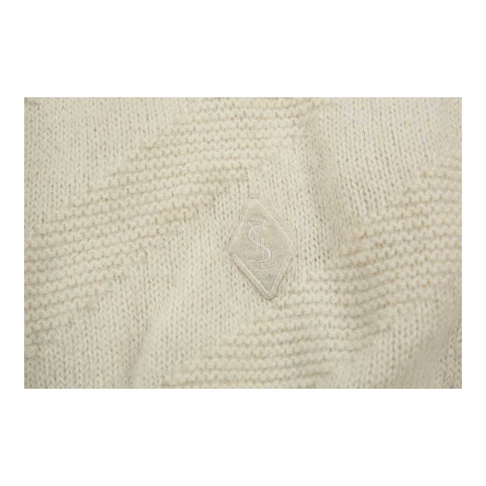 Yves Saint Laurent Collared Jumper - Large Beige … - image 5