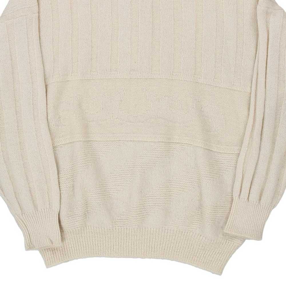 Yves Saint Laurent Collared Jumper - Large Beige … - image 9