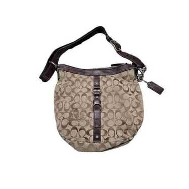 Coach Chelsea Signature Brown Canvas Shoulder Bag - image 1