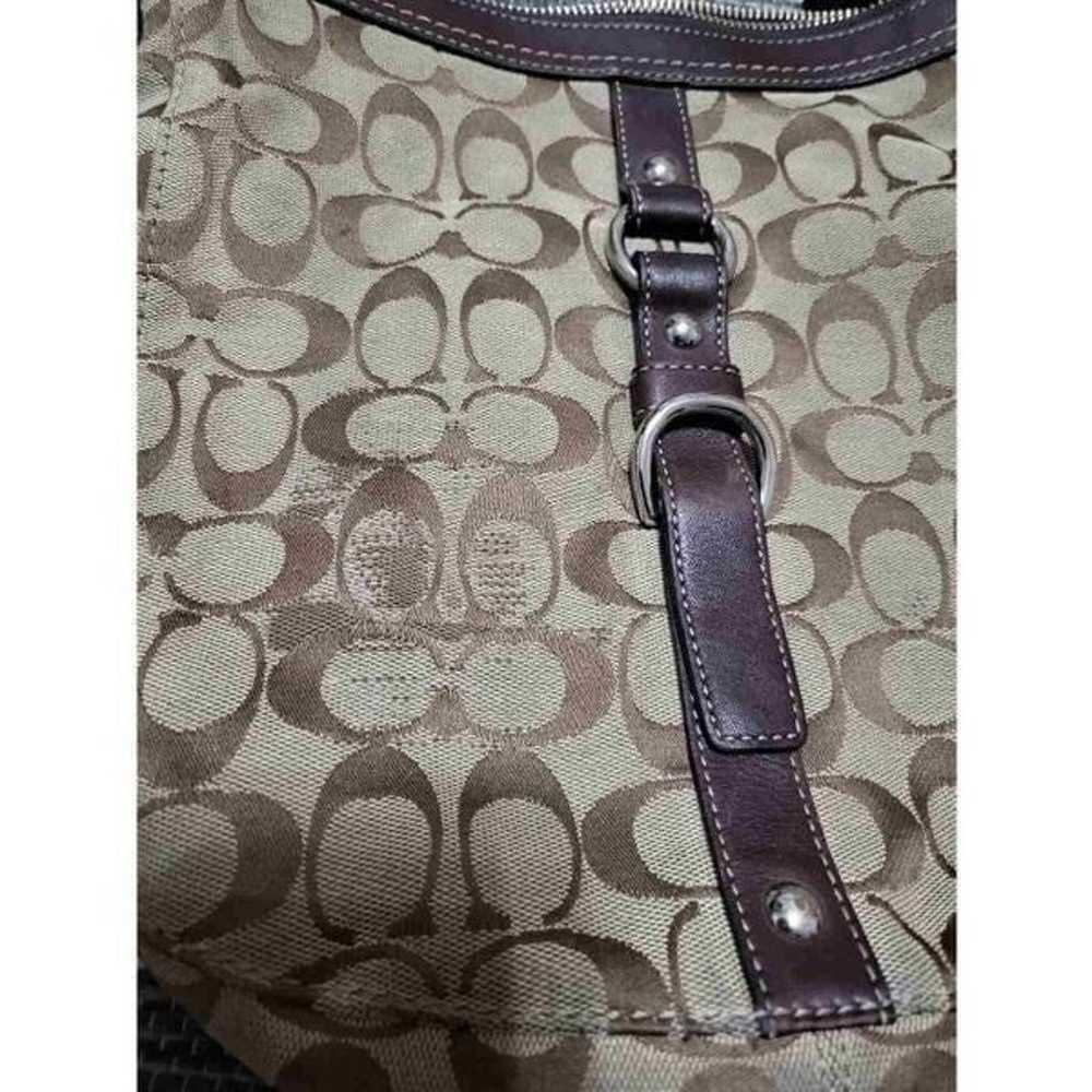 Coach Chelsea Signature Brown Canvas Shoulder Bag - image 2