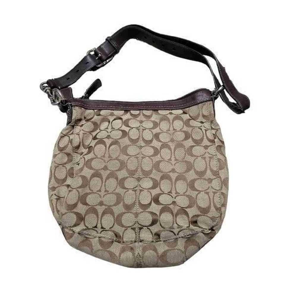 Coach Chelsea Signature Brown Canvas Shoulder Bag - image 4