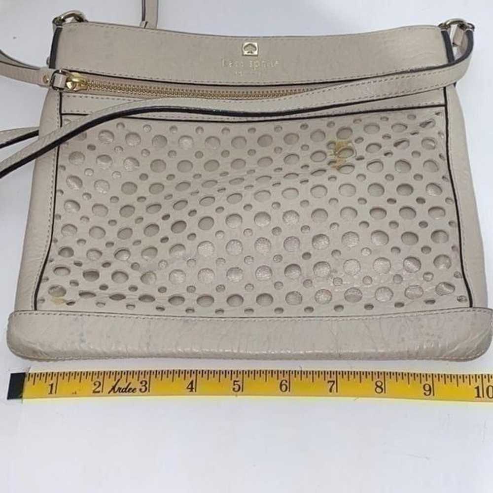 Kate Spade Cream Perri Lane Bubbles Perforated Le… - image 10