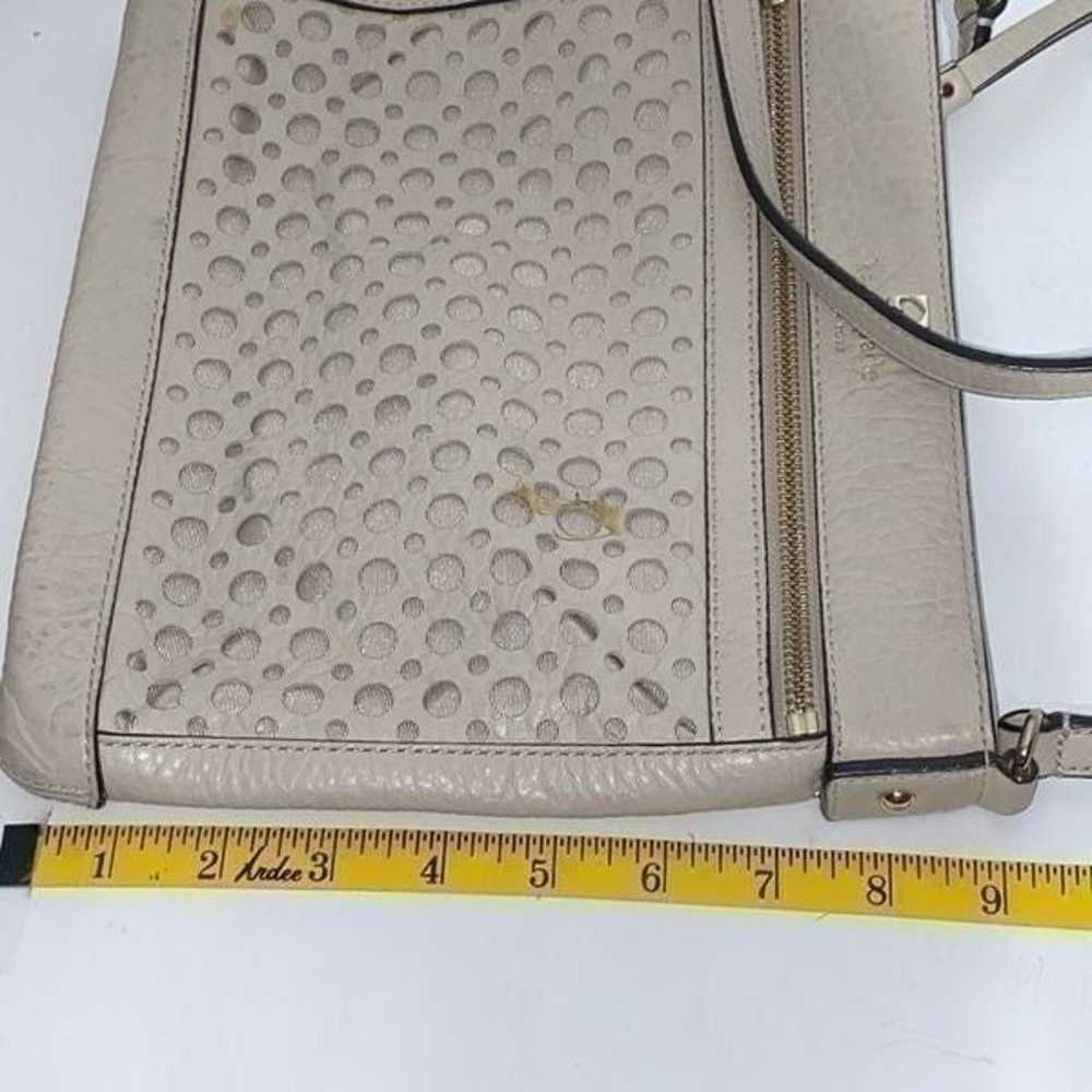 Kate Spade Cream Perri Lane Bubbles Perforated Le… - image 11