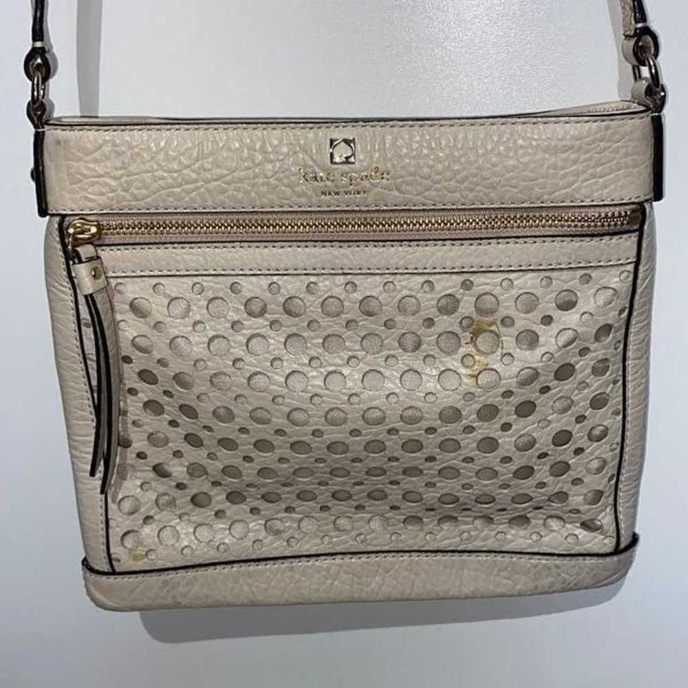 Kate Spade Cream Perri Lane Bubbles Perforated Le… - image 2