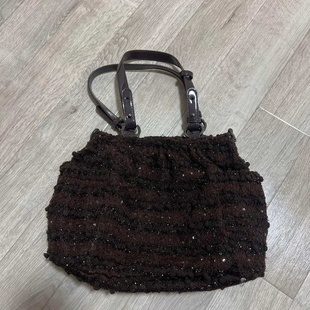 agnesb Dark Brown Sequin Glitter Bag - image 2