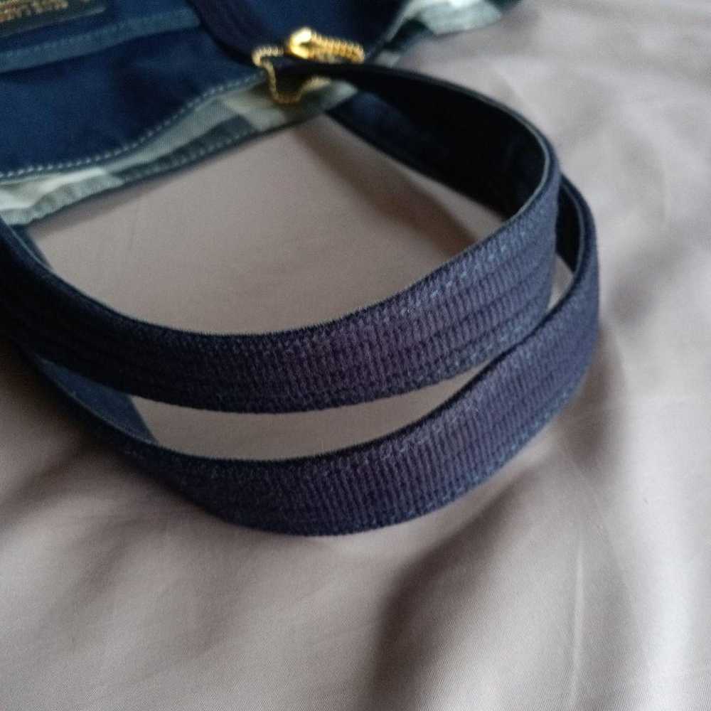 Blue Label Crestbridge Denim Reversible Tote Bag - image 3