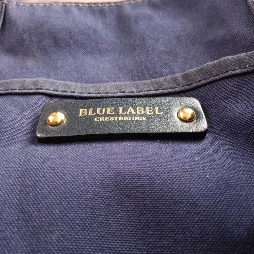 Blue Label Crestbridge Denim Reversible Tote Bag - image 7