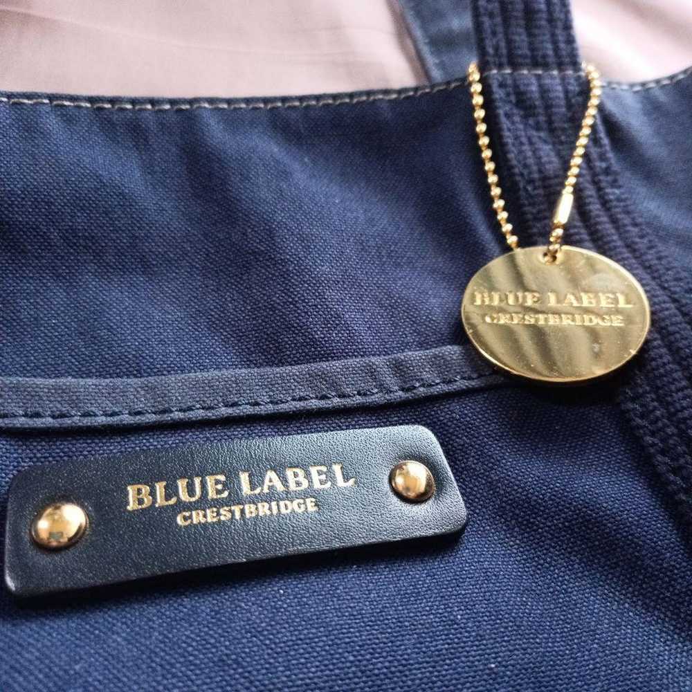 Blue Label Crestbridge Denim Reversible Tote Bag - image 8