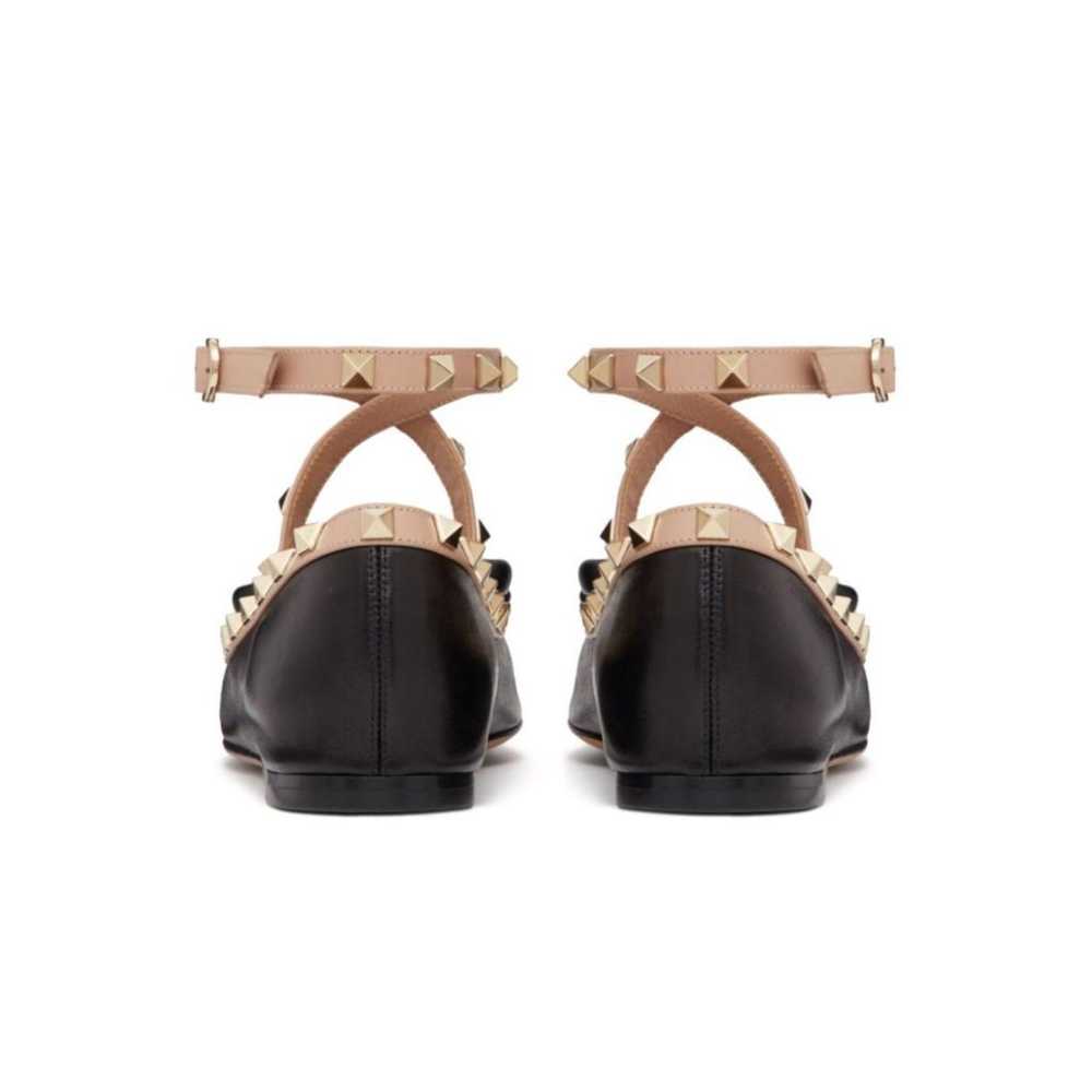 Valentino Garavani Rockstud leather ballet flats - image 3