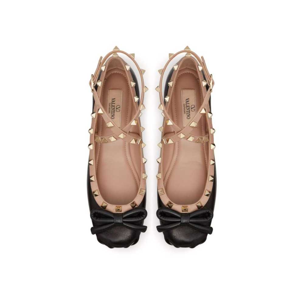 Valentino Garavani Rockstud leather ballet flats - image 4