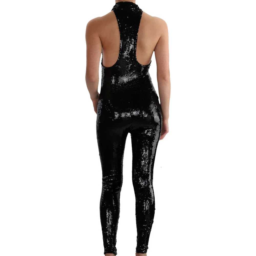 Saint Laurent Embroidered Jumpsuit - Small Black … - image 3